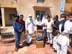 Ventilator & Parameter Monitor donated by Shri Rajbir Singh